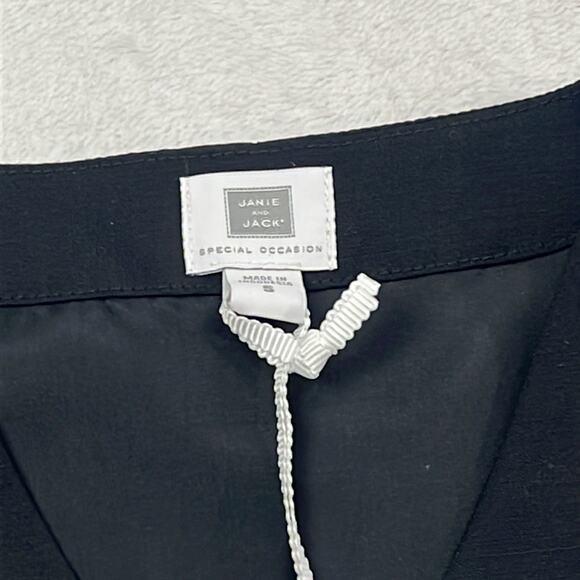 NWT Janie &‎ Jack Special Occasion 5T 100% Wool Black Vest - Picture 2 of 11